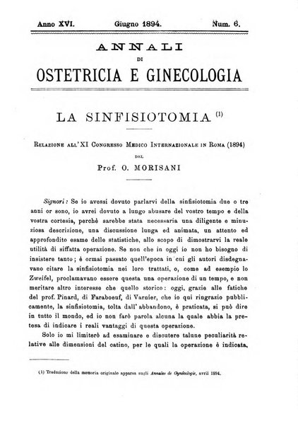 Annali di ostetricia e ginecologia