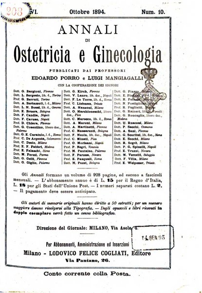 Annali di ostetricia e ginecologia