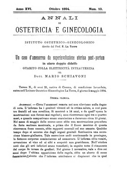 Annali di ostetricia e ginecologia