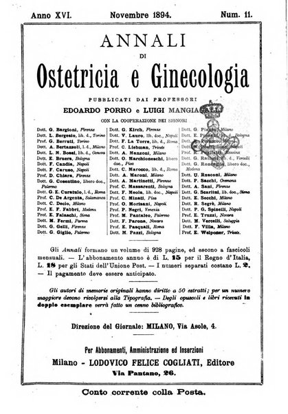 Annali di ostetricia e ginecologia