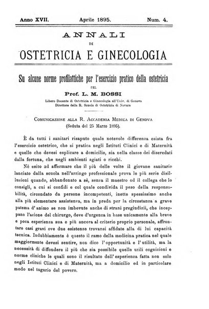 Annali di ostetricia e ginecologia