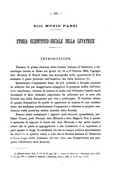 Annali di ostetricia e ginecologia