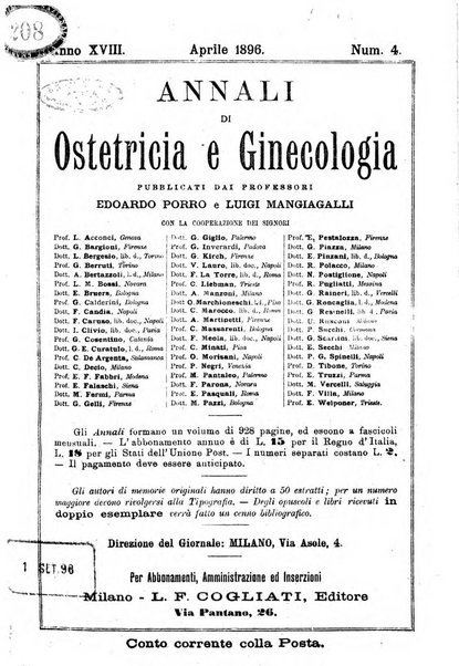 Annali di ostetricia e ginecologia