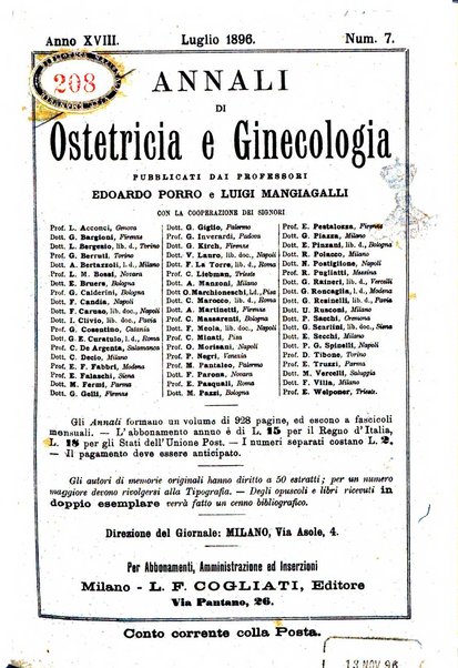 Annali di ostetricia e ginecologia