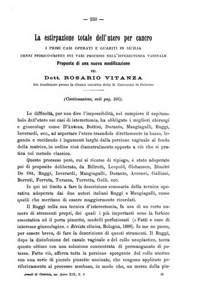 Annali di ostetricia e ginecologia