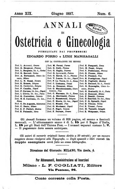 Annali di ostetricia e ginecologia