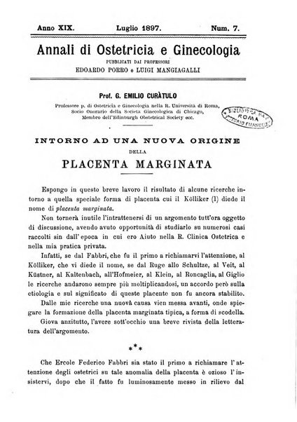 Annali di ostetricia e ginecologia