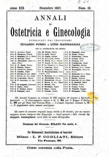 Annali di ostetricia e ginecologia