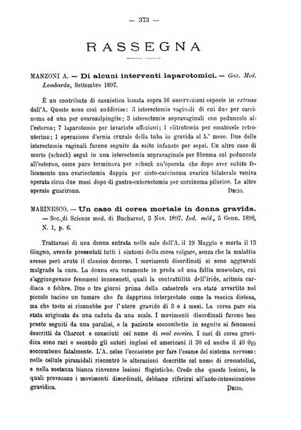 Annali di ostetricia e ginecologia