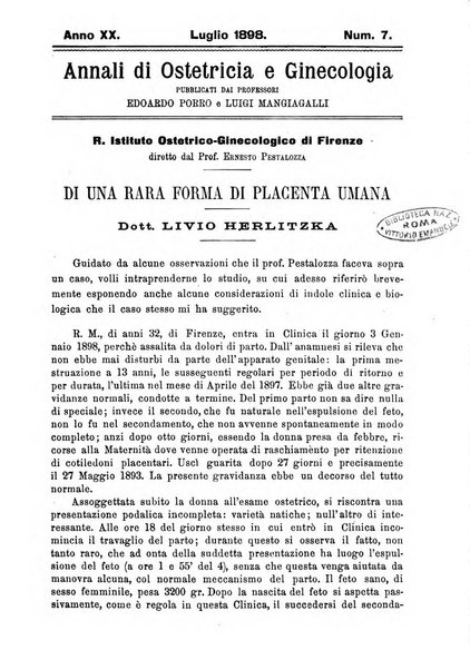 Annali di ostetricia e ginecologia