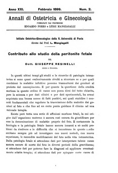 Annali di ostetricia e ginecologia