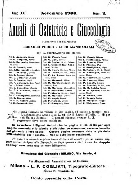 Annali di ostetricia e ginecologia