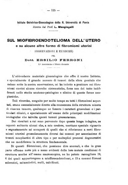 Annali di ostetricia e ginecologia