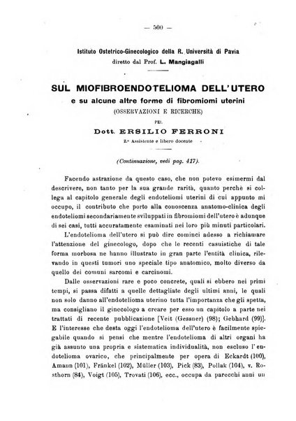 Annali di ostetricia e ginecologia