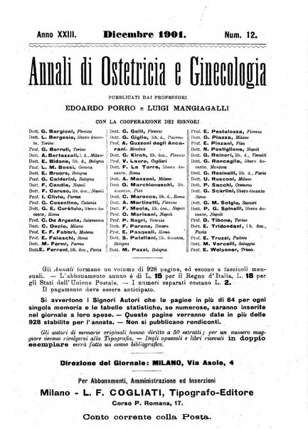 Annali di ostetricia e ginecologia