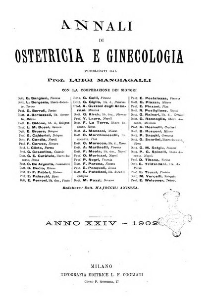 Annali di ostetricia e ginecologia