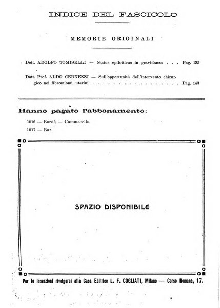 Annali di ostetricia e ginecologia