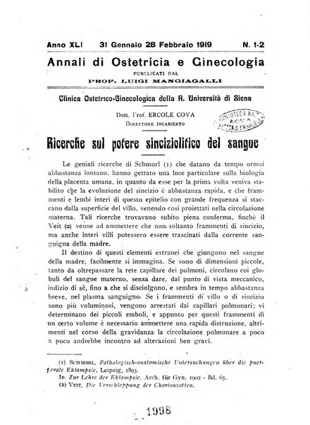 Annali di ostetricia e ginecologia