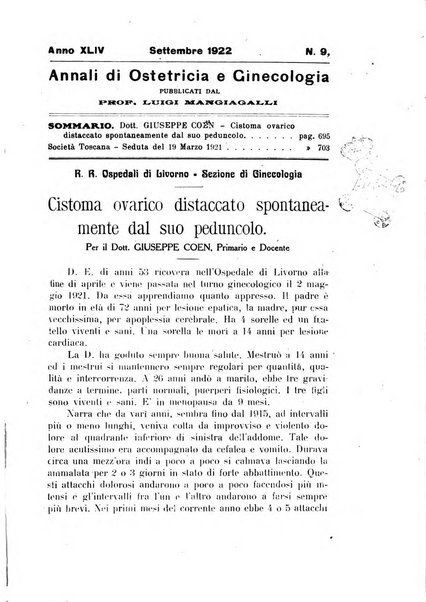 Annali di ostetricia e ginecologia