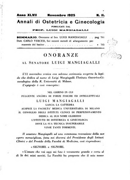 Annali di ostetricia e ginecologia