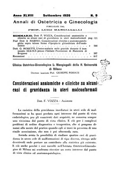 Annali di ostetricia e ginecologia