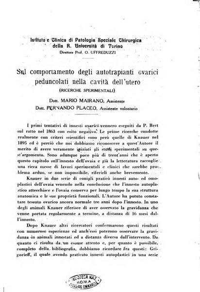 Annali di ostetricia e ginecologia