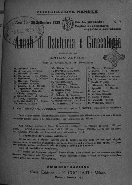 Annali di ostetricia e ginecologia