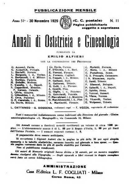 Annali di ostetricia e ginecologia