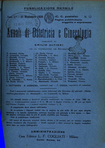 Annali di ostetricia e ginecologia