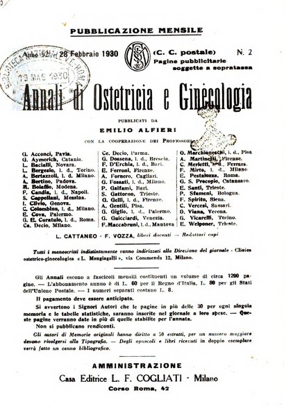 Annali di ostetricia e ginecologia