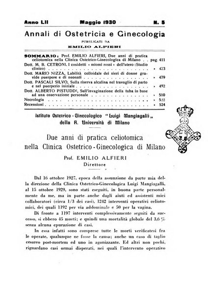 Annali di ostetricia e ginecologia