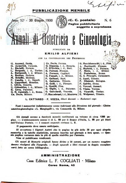 Annali di ostetricia e ginecologia