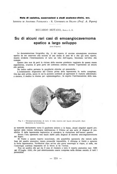 Archivio italiano di anatomia e istologia patologica