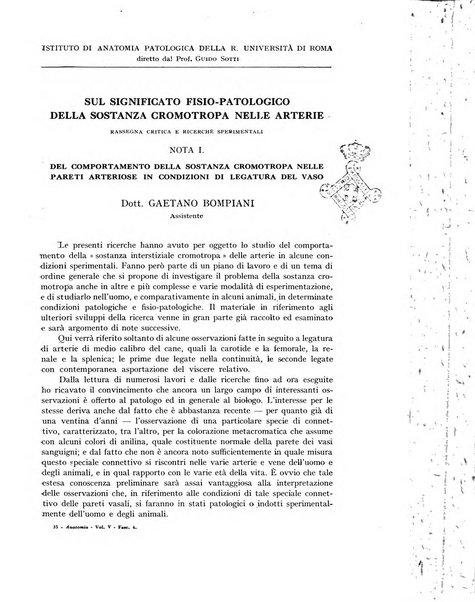 Archivio italiano di anatomia e istologia patologica