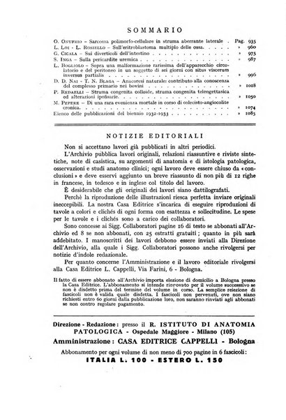 Archivio italiano di anatomia e istologia patologica