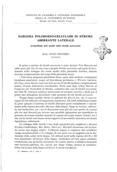 Archivio italiano di anatomia e istologia patologica