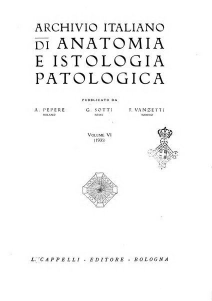 Archivio italiano di anatomia e istologia patologica