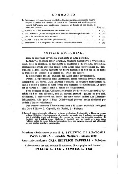 Archivio italiano di anatomia e istologia patologica