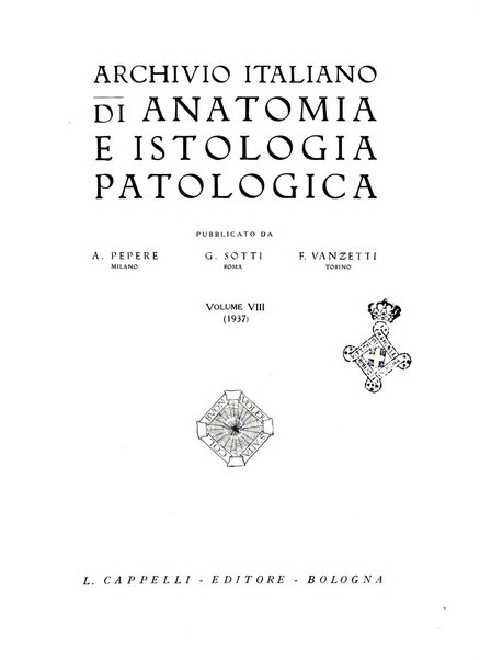 Archivio italiano di anatomia e istologia patologica