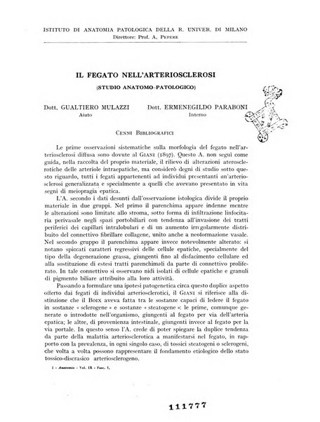 Archivio italiano di anatomia e istologia patologica