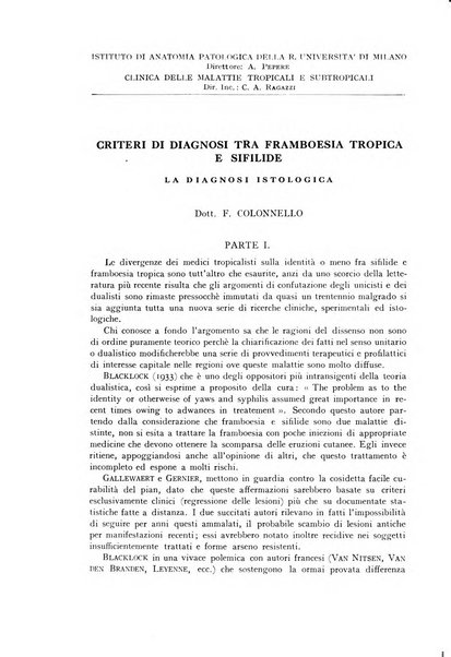 Archivio italiano di anatomia e istologia patologica