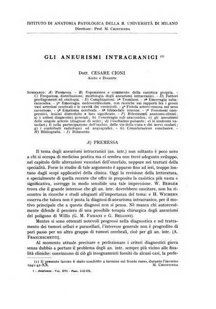 Archivio italiano di anatomia e istologia patologica