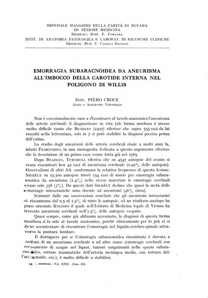 Archivio italiano di anatomia e istologia patologica