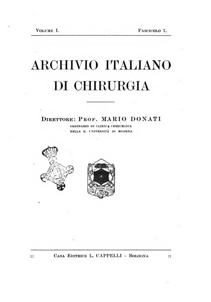 Archivio italiano di chirurgia