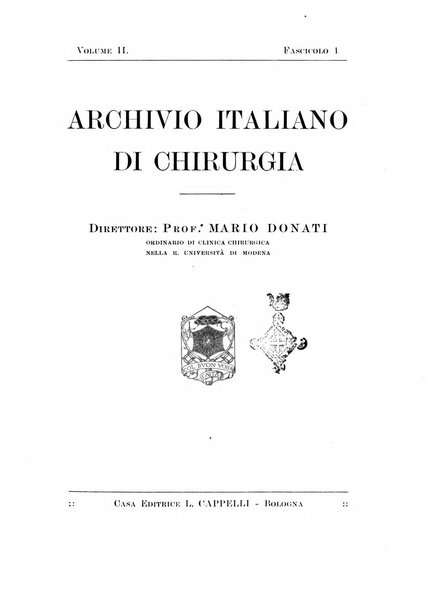 Archivio italiano di chirurgia