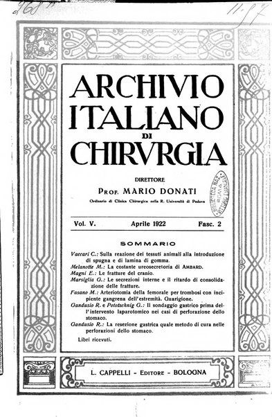 Archivio italiano di chirurgia