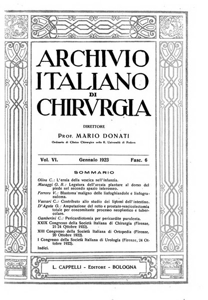 Archivio italiano di chirurgia