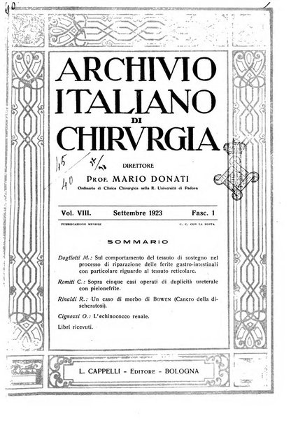 Archivio italiano di chirurgia