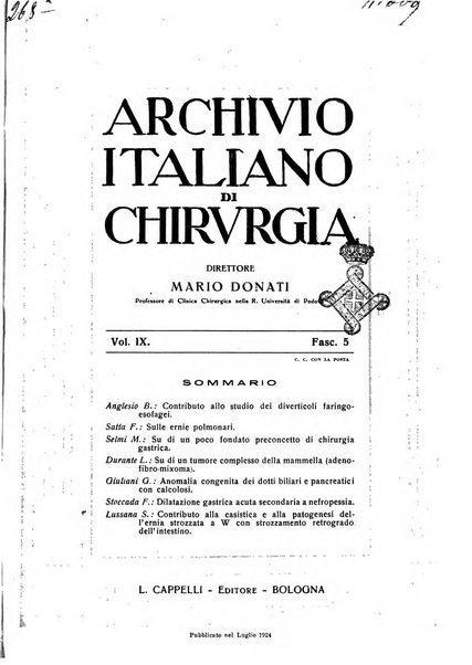 Archivio italiano di chirurgia