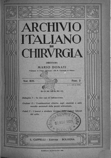 Archivio italiano di chirurgia